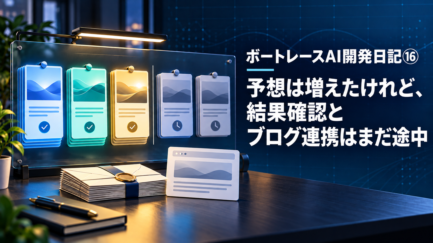 ボートレースAI開発日記⑯｜予想は増えたけれど、結果確認とブログ連携はまだ途中